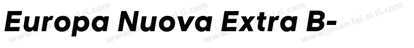 Europa Nuova Extra B字体转换